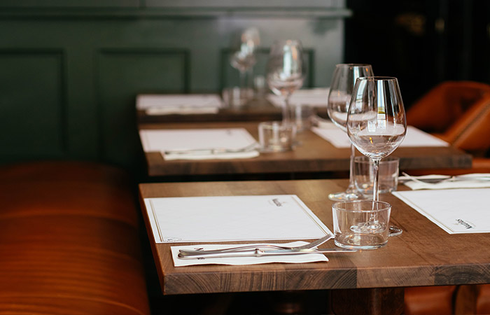 Places to eat in wimbledon - image of restaurant table